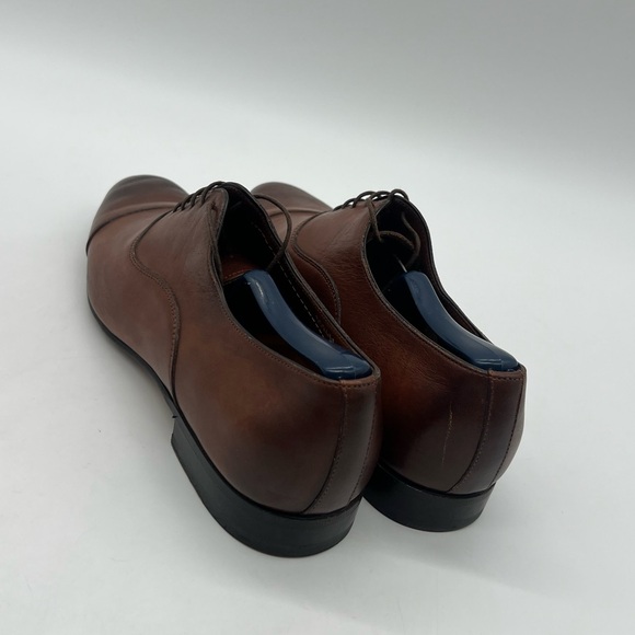 Santoni Darian Mens Sz 9D Brown Leather Cap Toe Oxford Shoes Msrp $795 Nordstrom